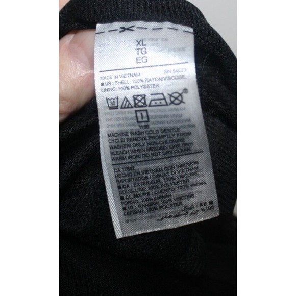 Old Navy Black Floral Cold Shoulder Dress with Pleated Bodice SzXL Keyhole - Picture 10 of 10